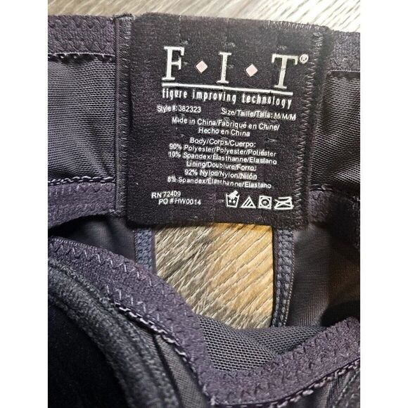 FIT BODY SLIMMER Shapewear UW Slip M Gray 382323 Figure Improving Technology EUC - Picture 4 of 4